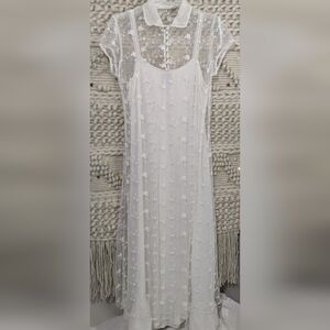 April Cornell White Midi Dress